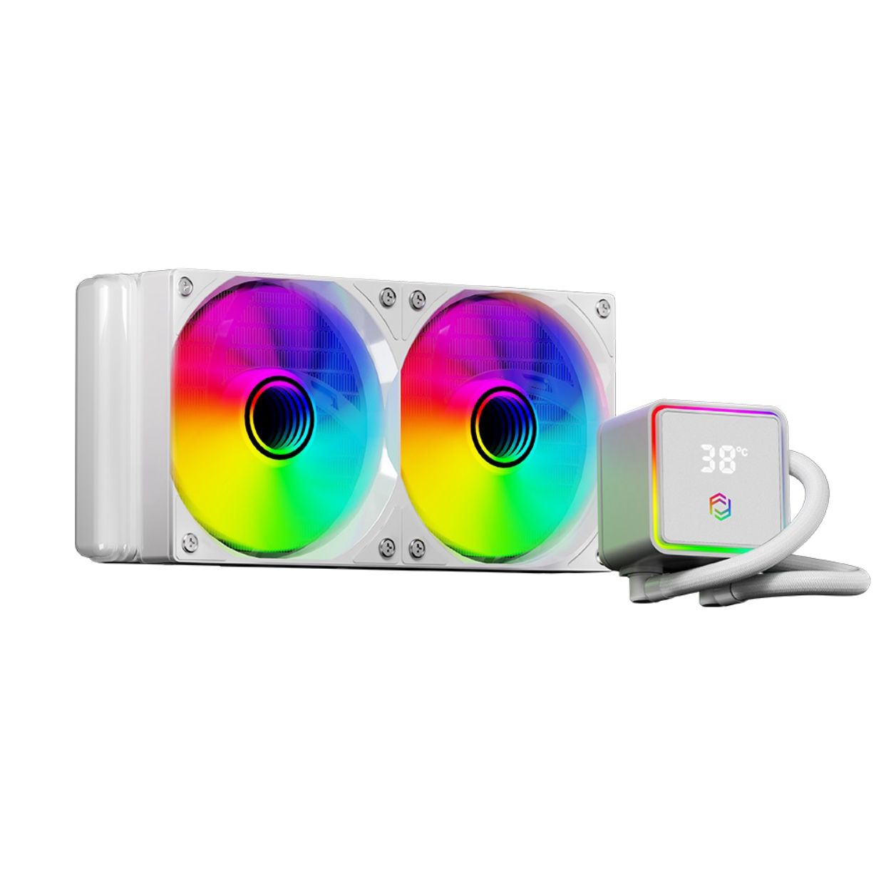 Frisby FCL-240W ARGB Fanlı 240mm (LGA1700/1200/AM4/AM5) Sıvı Soğutma  Beyaz