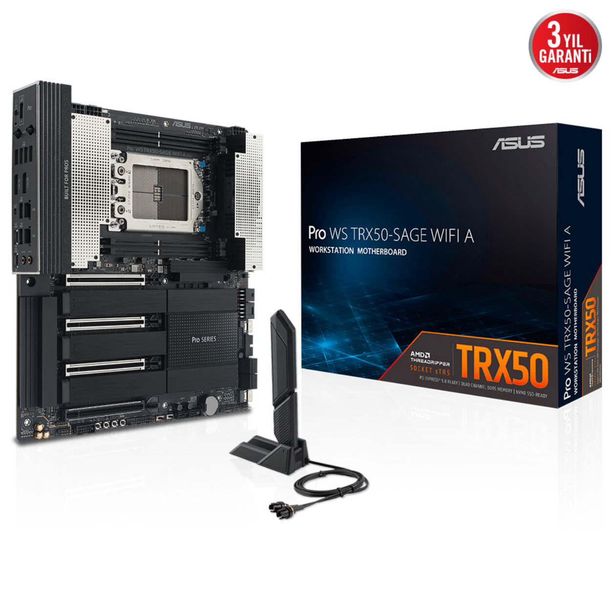 Asus PRO WS TRX50-SAGE WIFI A AMD TRX50 DDR5 7600 3xM2 USB3.2 WiFi 7 + BT ATX