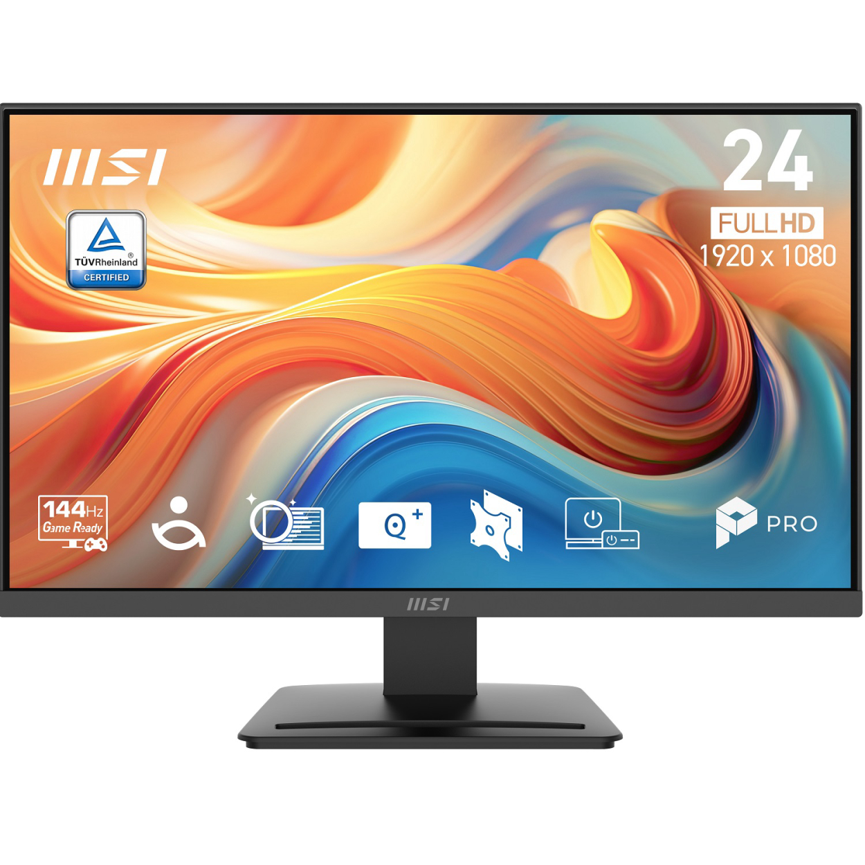 23.8" MSI PRO MP241 E14V 1ms 144Hz FHD VA HDMI DP Siyah Flat Monitör