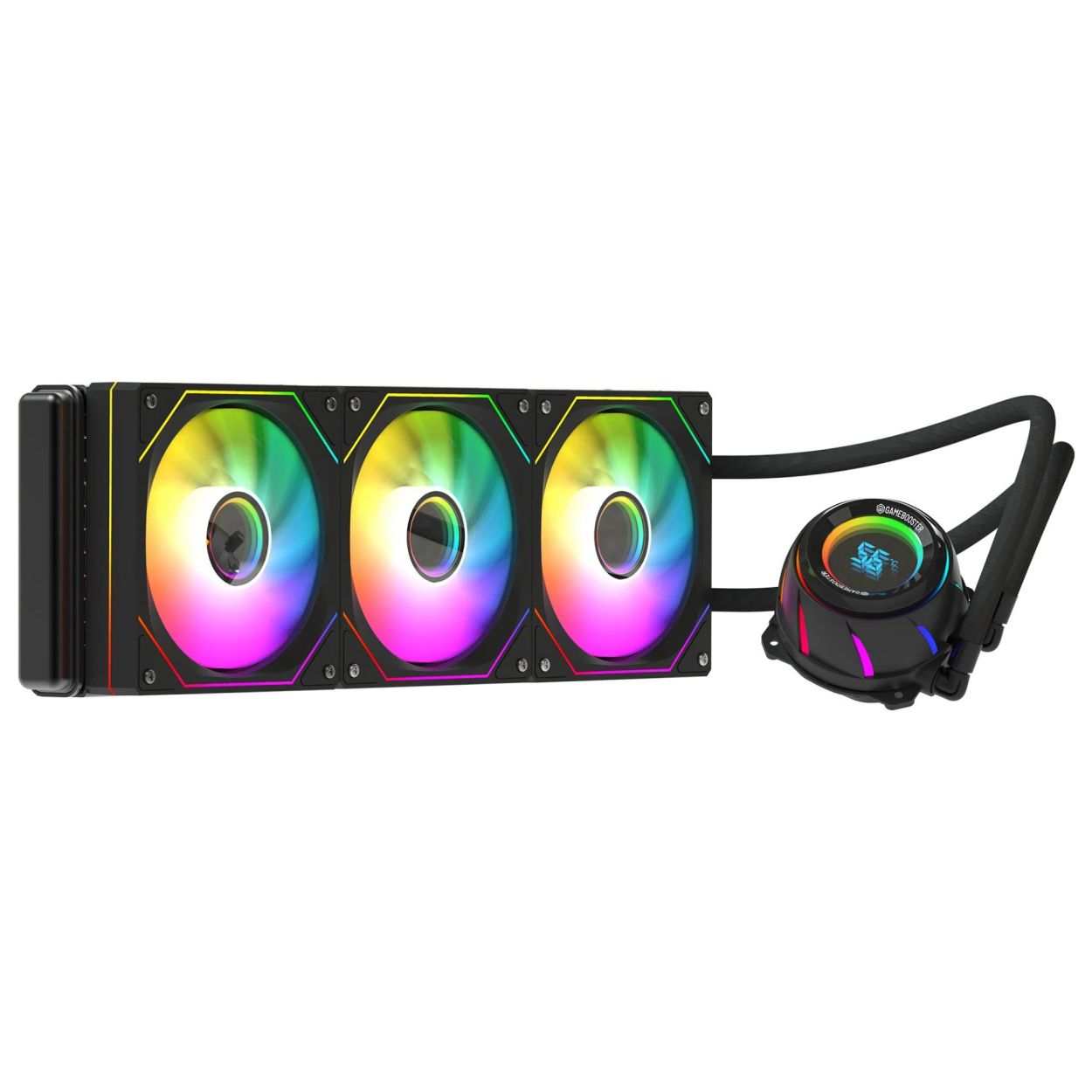 GameBooster Blade 360B ARGB Fanlı LGA1700/AM5 Uyumlu 360mm CPU Sıvı Soğutma Siya