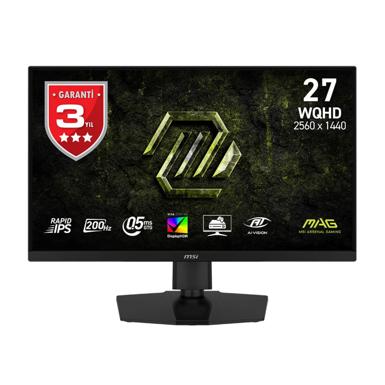 27" MSI MAG 274QPF E20 0.5ms 200Hz 2560x1440 HDMI DP Type-C IPS Pivot Gaming Mon