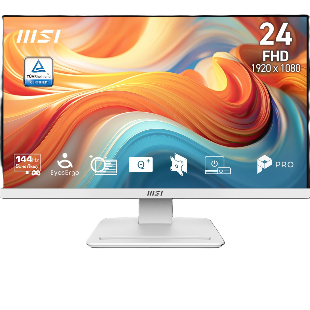 23.8" MSI PRO MP241W E14V 1ms 144Hz FHD HDMI DP Beyaz Flat Monitör