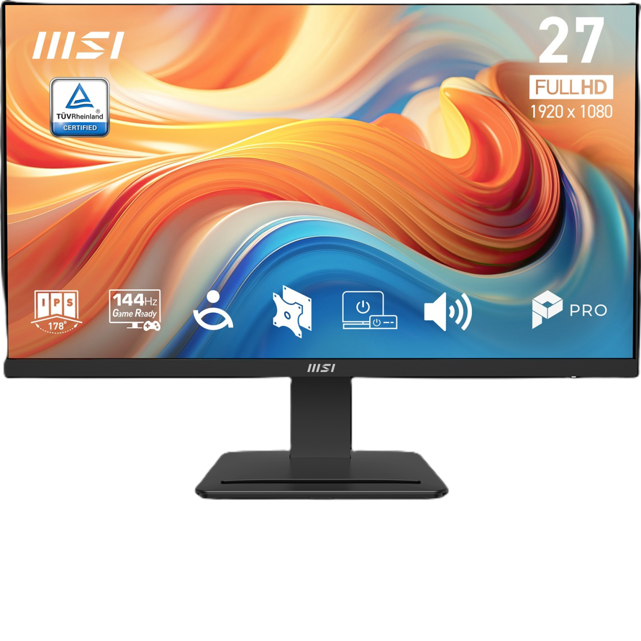 27" MSI PRO MP273 E14A 1ms 144Hz 1920x1080 IPS HDMI DP D-Sub Siyah Flat Monitör
