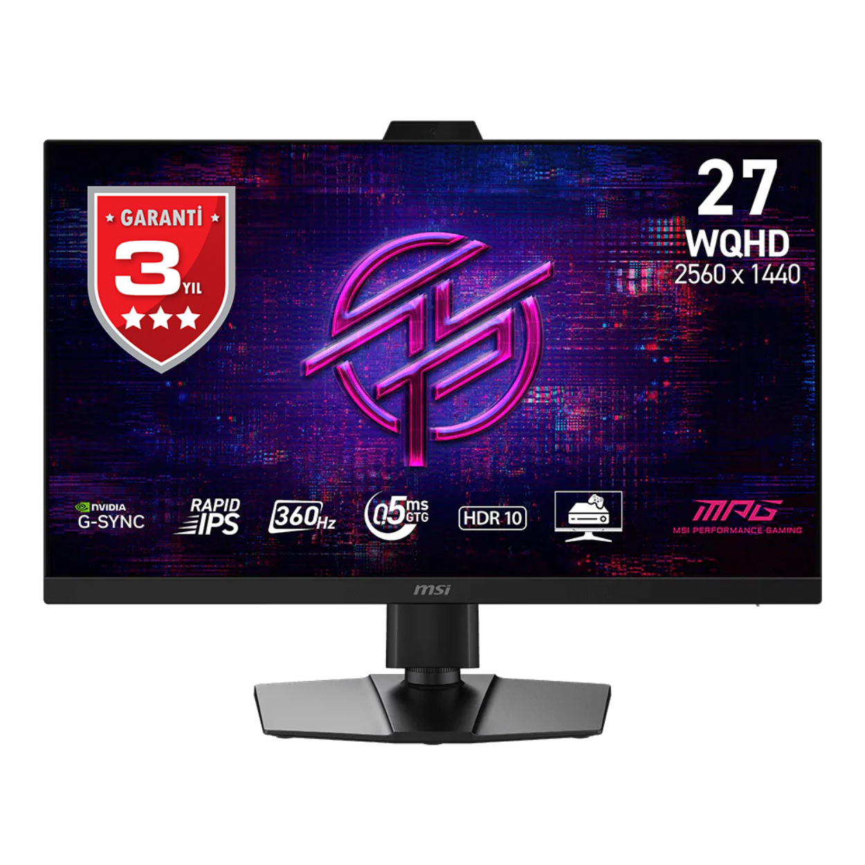 27" MSI MPG 272QRF X36 0.5ms 360Hz 2560x1440 IPS HDMI DP Siyah Pivot Gaming Moni