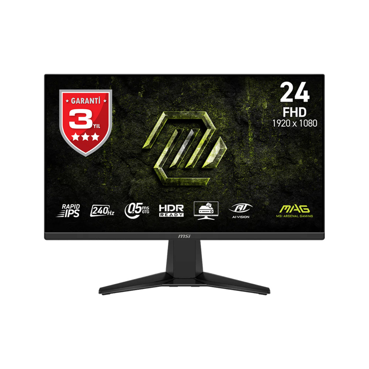 23.8" MSI MAG 245F X24 0.5ms 240Hz FHD IPS 2xHDMI DP Flat Gaming Monitör