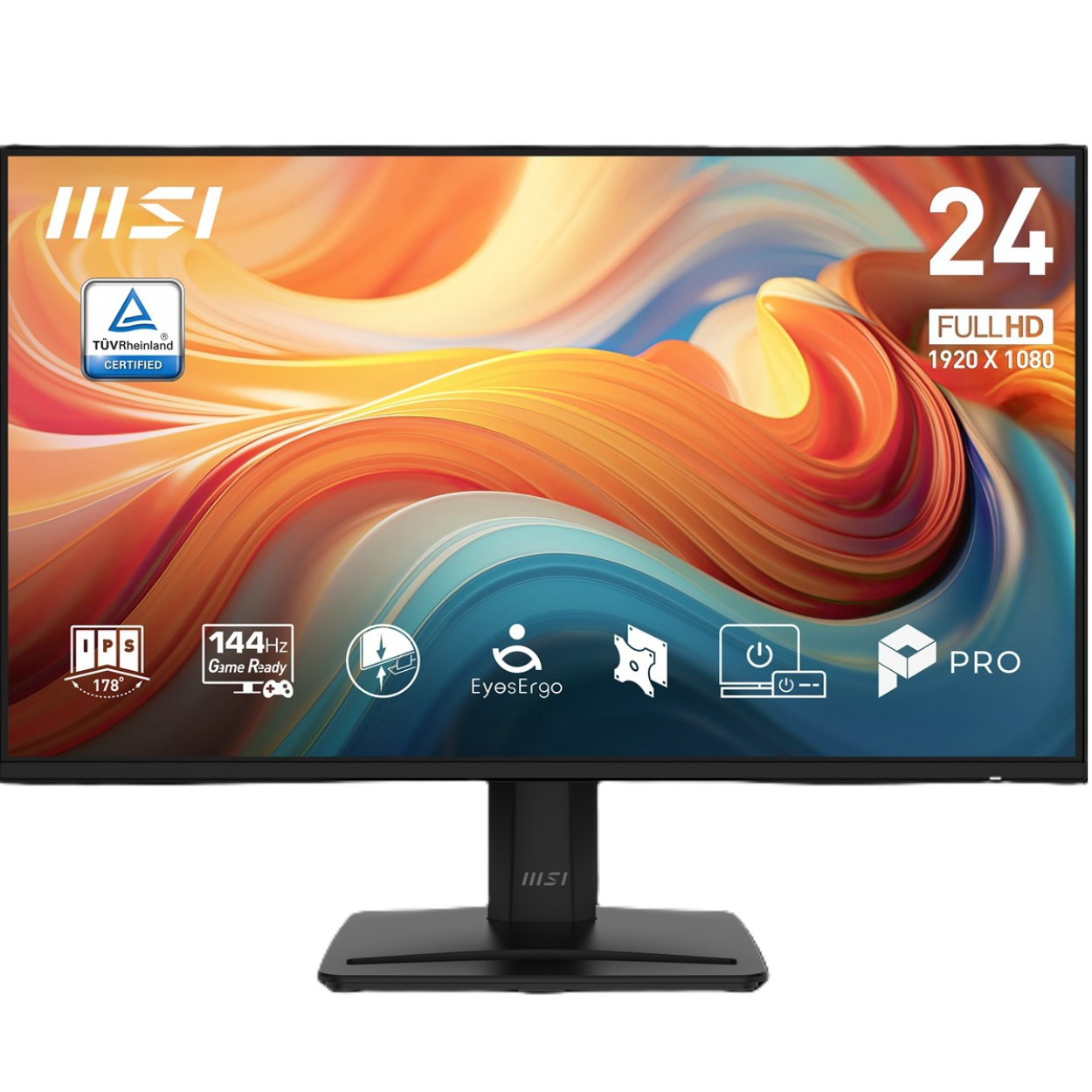 23.8" MSI PRO MP242 E14A 1ms 144Hz FHD IPS HDMI DP D-Sub Flat Monitör