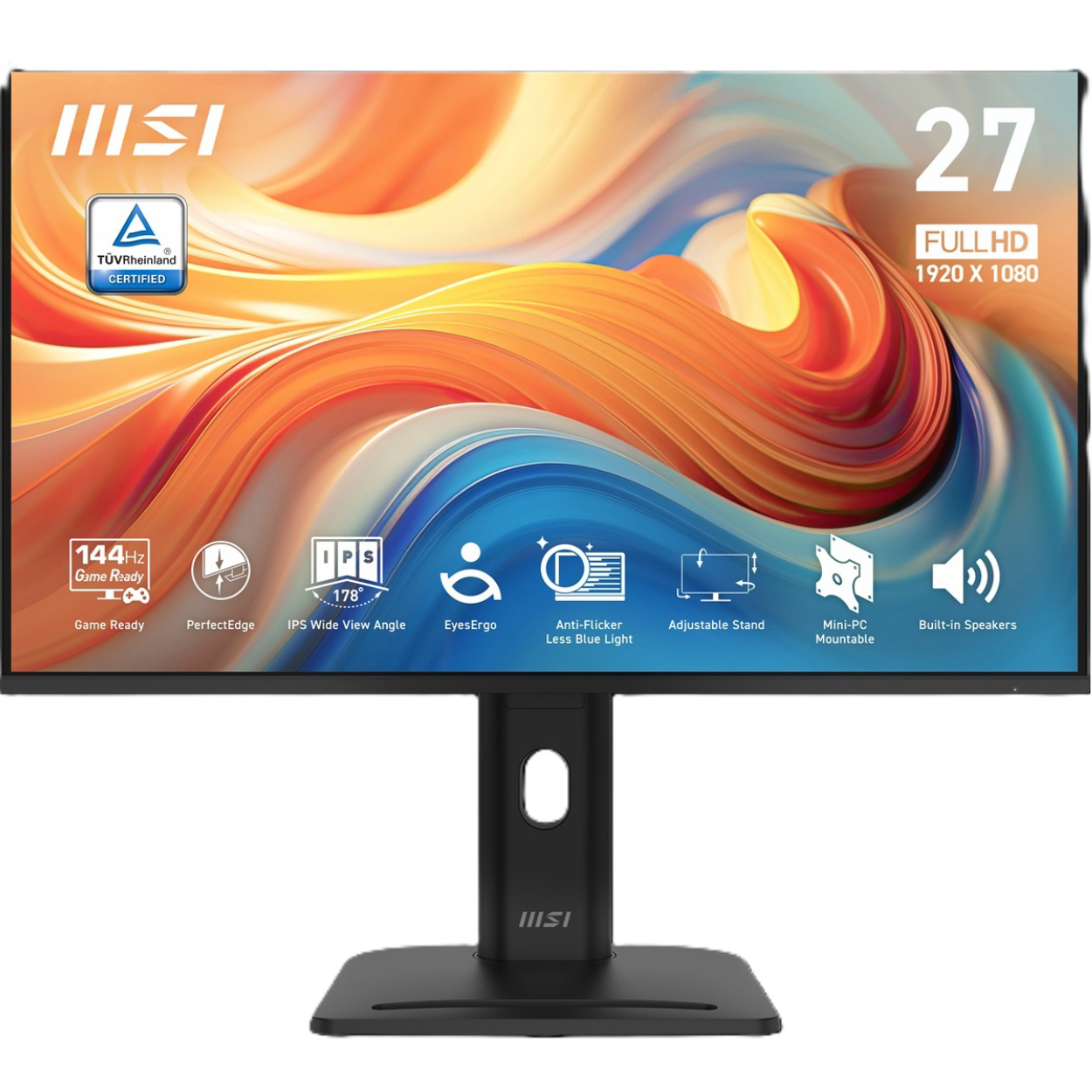 27" MSI PRO MP275PG E14 1ms 144Hz FHD IPS HDMI DP D-Sub Pivot Monitör