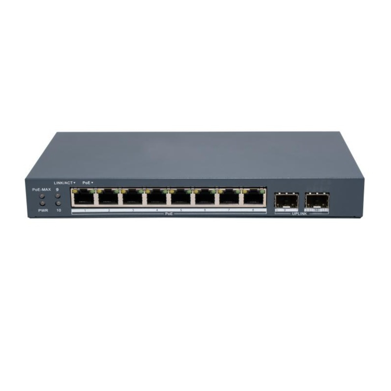 Hikvision DS-3E1510P-EI/M-8P2F 8Port Gigabit 2xSfp Yönetilebilir Poe 80W Switch