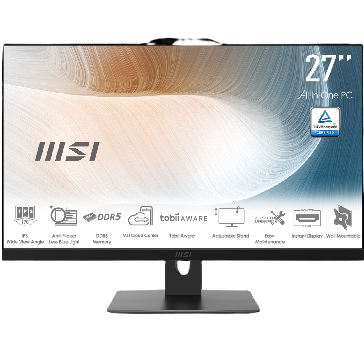 MSI MODERN AM272P 1M-1094XEU* [Core7-150U] 16GB 1TB SSD 27" IPS OB VGA FDos AIO