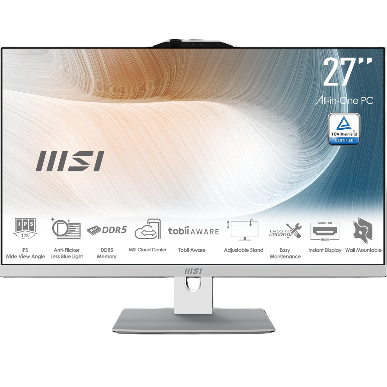 MSI MODERN AM272P 1M-1095XEU [Core7-150U] 16GB 1TB SSD 27" IPS OB VGA FDos AIO