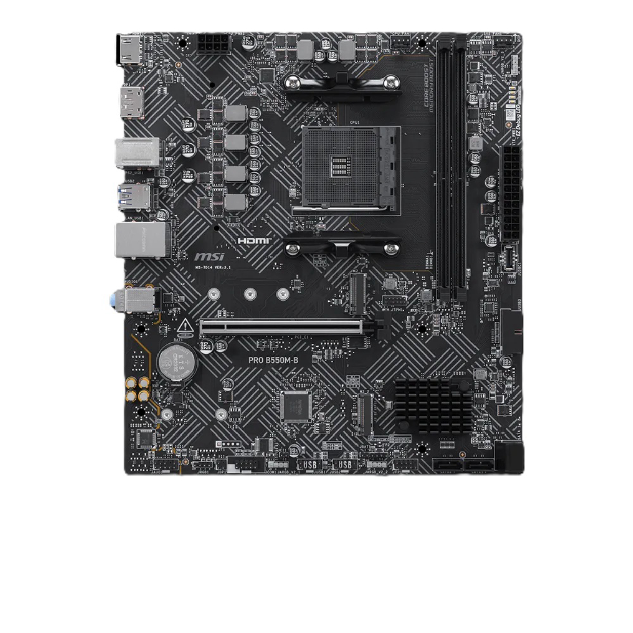 MSI PRO B550M-B AM4 DDR4 HDMI DP 2xM2 USB 3.2 mATX