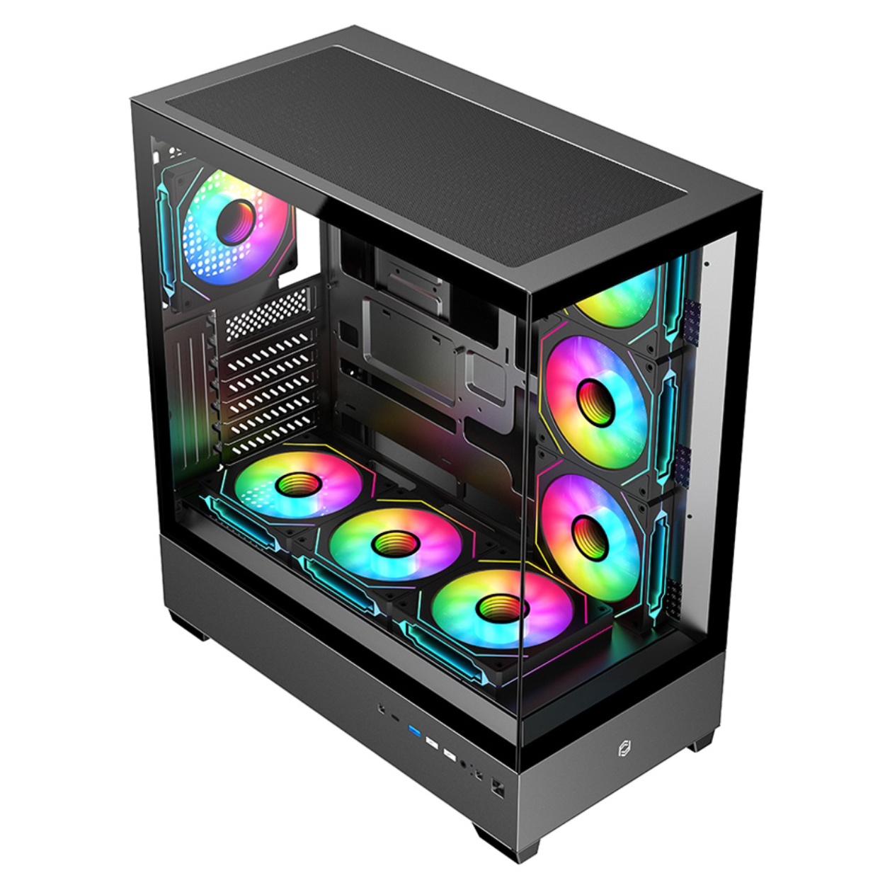 Frisby Nova-X 650W 80+ 7x12cm ARGB Fan SeaView Mesh ATX Gaming Kasa [FC-9560G]