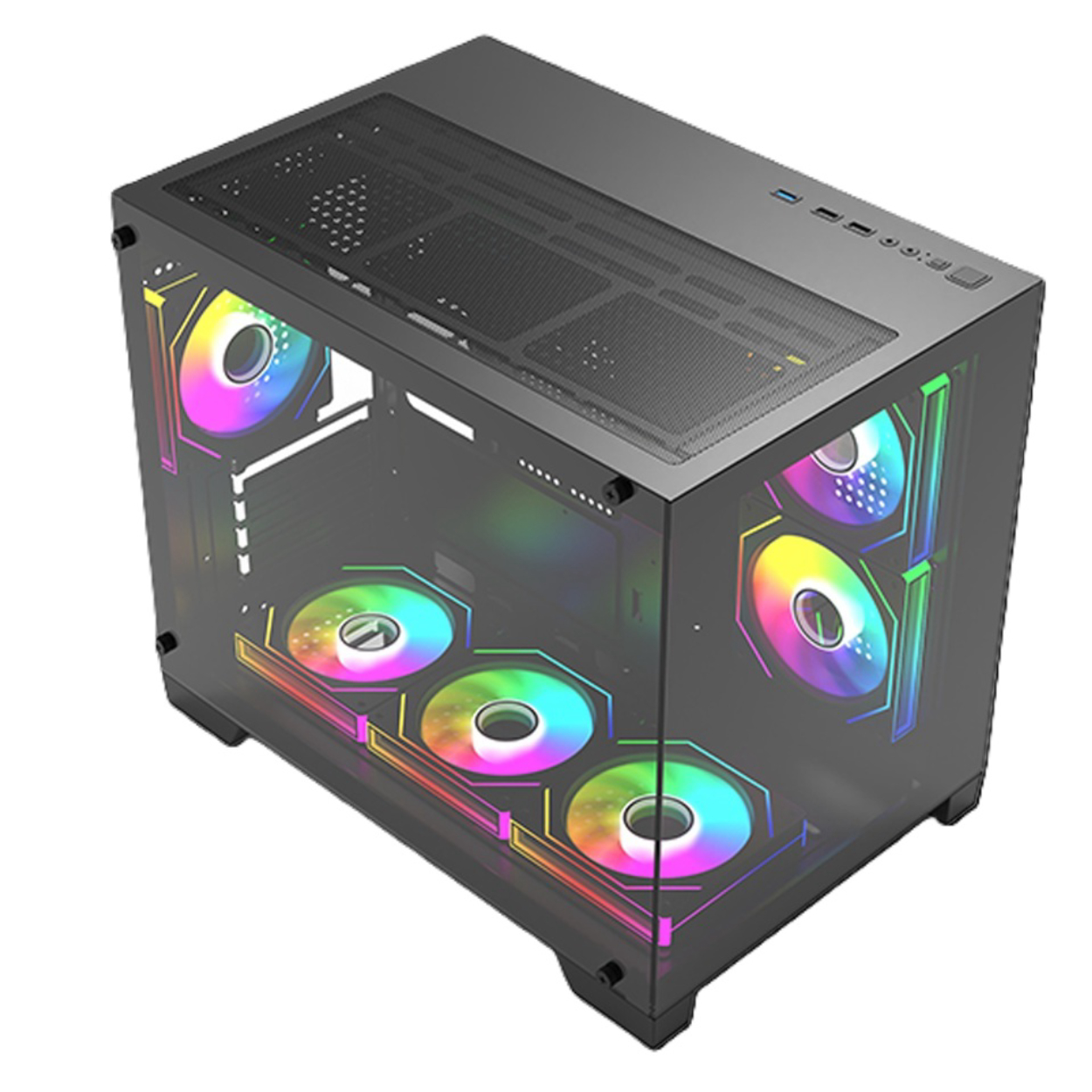 Frisby Apex 750W 80+Bronze 6x12cm ARGB Fan SeaView ATX Gaming Kasa [FC-9580G]