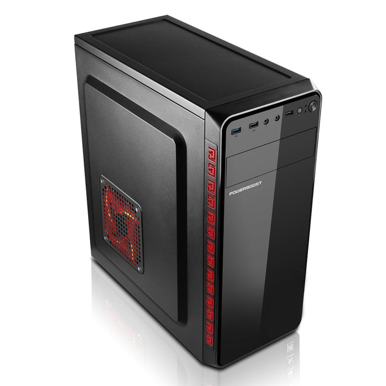 PowerBoost VK-1625 350W USB 3.0+USB 2.0 Siyah ATX Kasa