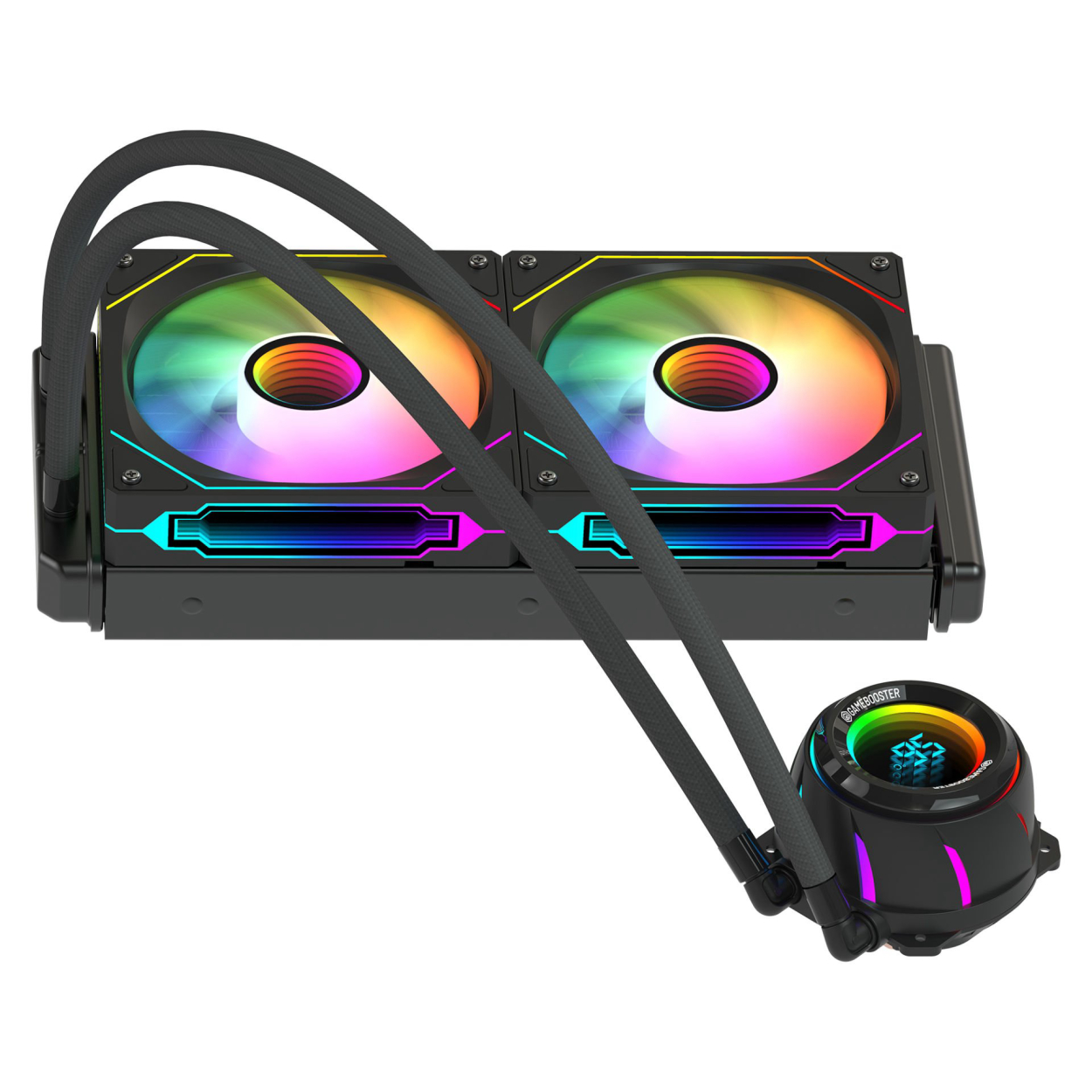GameBooster Blade 240B ARGB Fanlı LGA1700/AM5 Uyumlu 240mm CPU Sıvı Soğutma Siya