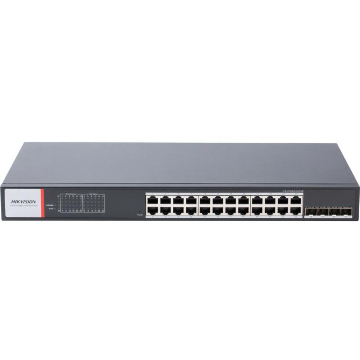 Hikvision DS-3T1528HP-SI-24P4F 24Port GE +4Sfp Y.ebilir Poe Endüstriyel 480W Swi