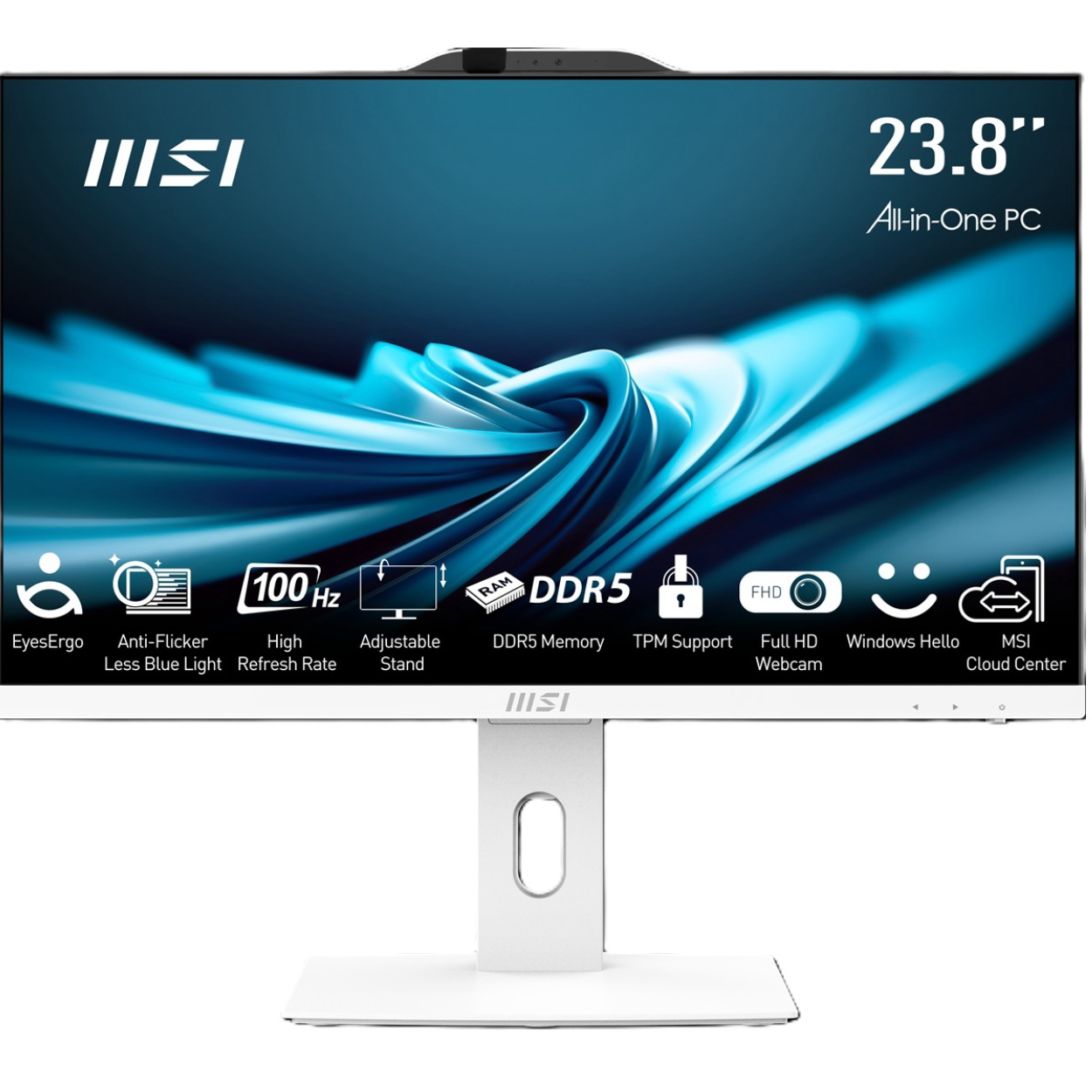 MSI PRO AP242P 14M-1201EU [i5-14400] 16GB 512GB SSD 23.8" FHD OB VGA FDos Beyaz