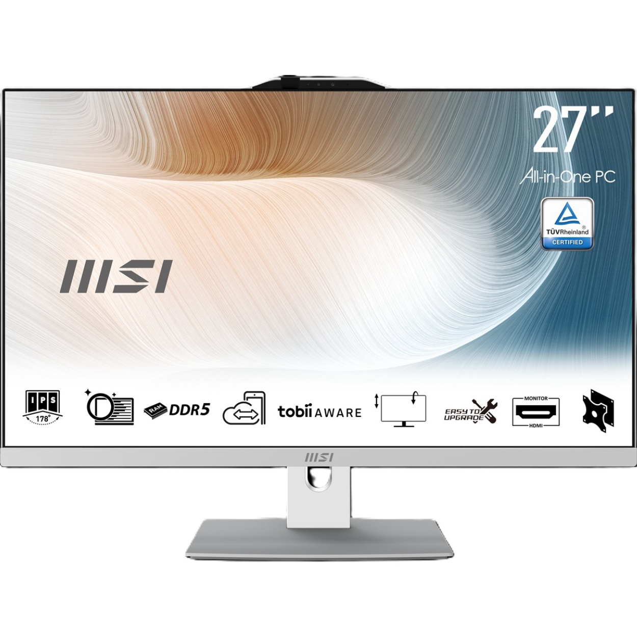 MSI MODERN AM272P 1M-1294XEU [Core5-120U] 16GB 512GB SSD 27" IPS OB VGA FDos AIO