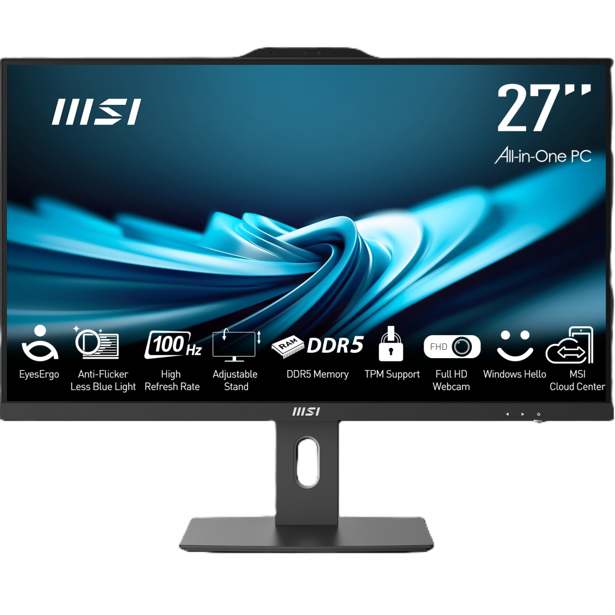 MSI PRO AP272P 14M-865XEU [i7-14700] 16GB 1TB SSD 27" FHD OB VGA FDos Siyah