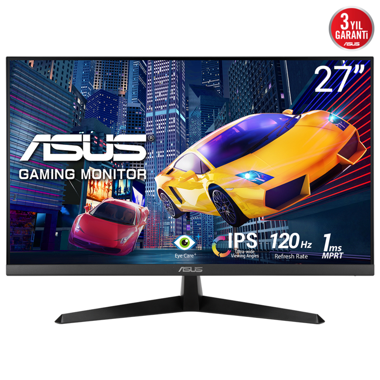 27" Asus VY279HGR 1Ms 120MHz IPS HDMI VGA Vesa Siyah Monitör