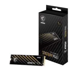 MSI 1TB SPATIUM M461 PCIe 4.0 NVMe M.2 1TB SSD 5000-3200MB/s