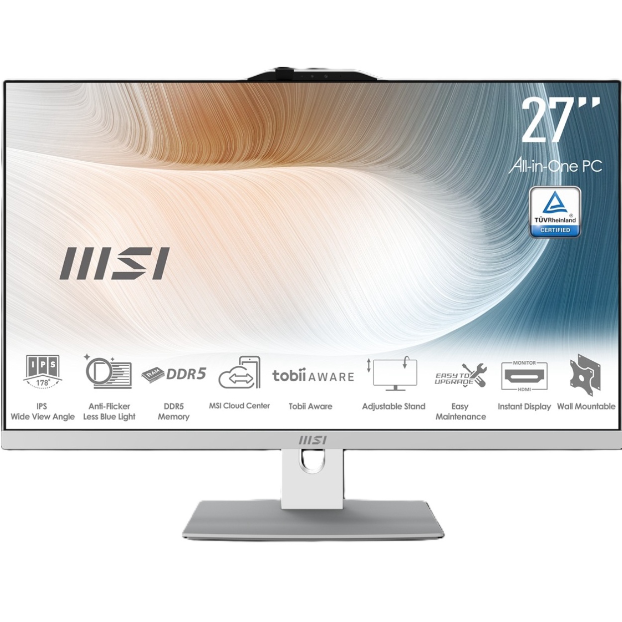 MSI MODERN AM272P 1M-1619EU [Core7-150U] 16GB 1TB SSD 27" IPS OB VGA W11 AIO