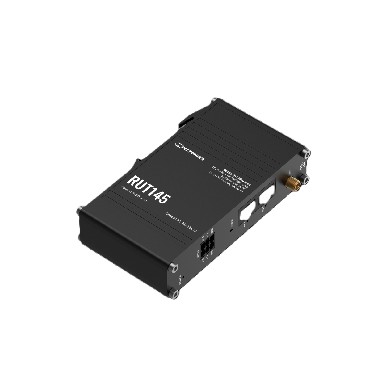 Teltonika RUT145 2 Port 10/100 Mbps Endüstriyel İç Ortam Ethernet Router