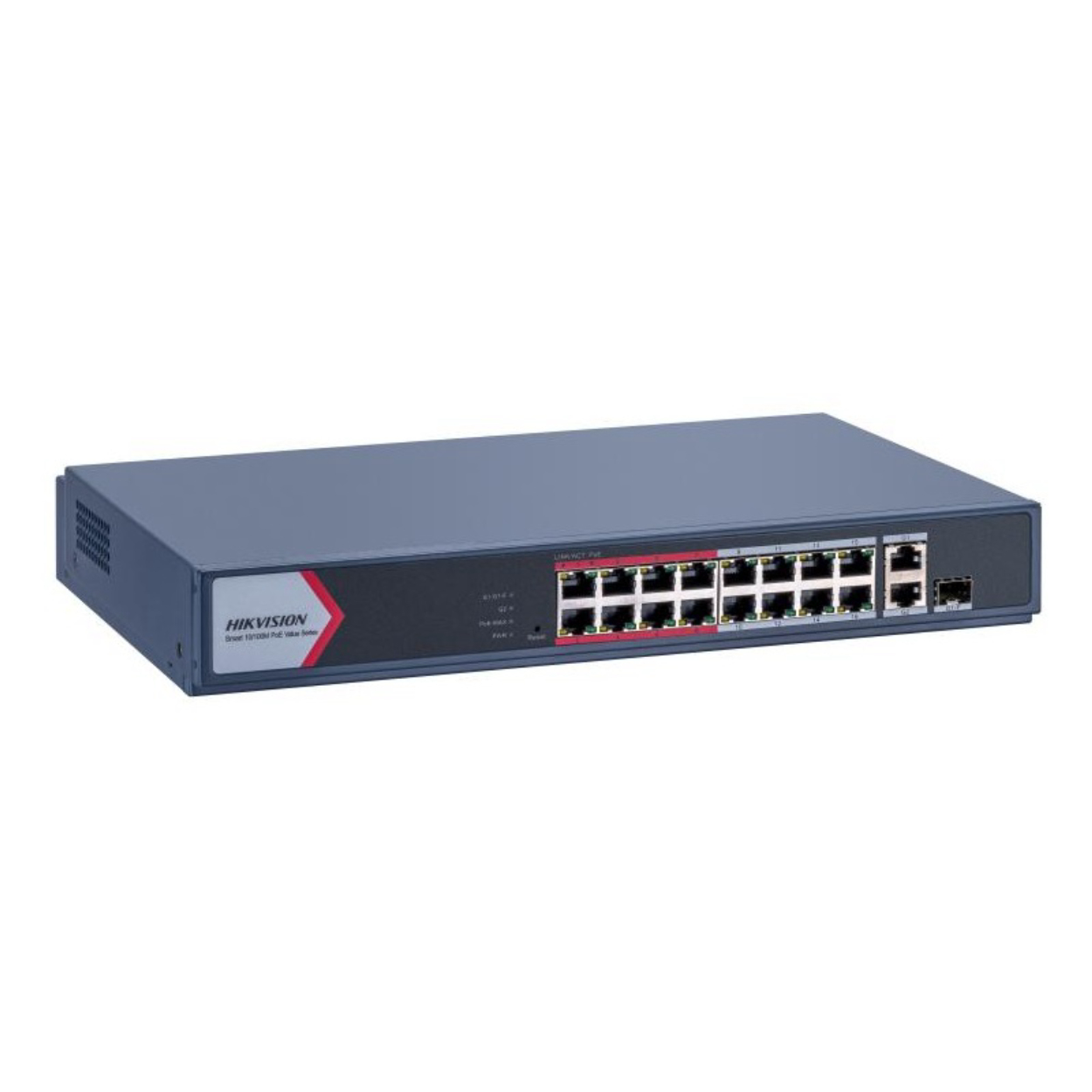 Hikvision DS-3E1318P-EI/M 16Port 10/100 1xGBit Combo Yönetilebilir Poe 130W Swit