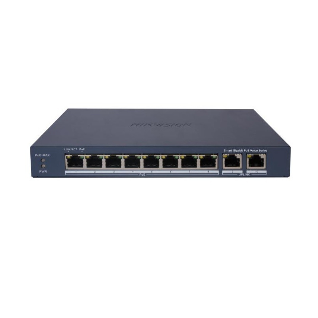 Hikvision DS-3E1510P-EI/M 8Port Gigabit Yönetilebilir Poe 60W Switch