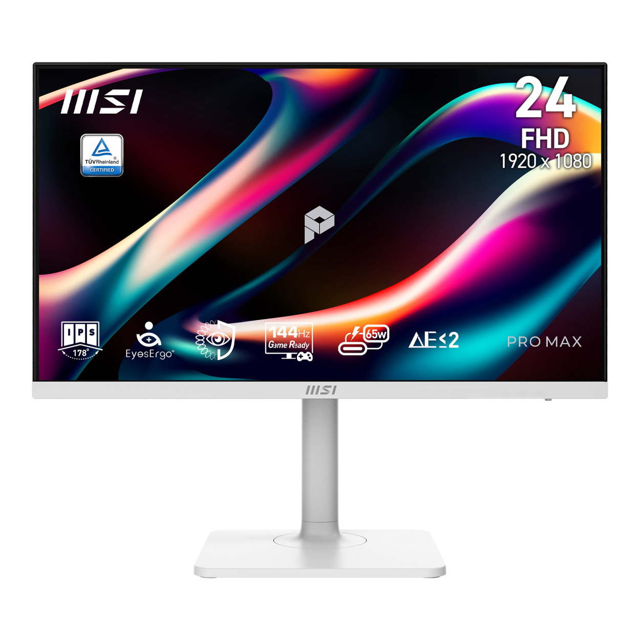 23.8" MSI PRO MAX 241PHW E14 1ms 144Hz FHD IPS HDMI DP Type-C Pivot Beyaz Monitö